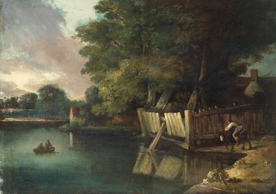 Watering Place, Heigham (olja på duk) av John Crome