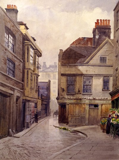 Bartholomew Close, London, 1889 av John Crowther