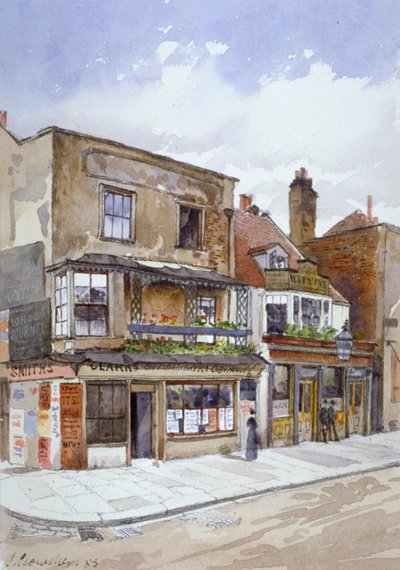 Hörn av Cheyne Walk och Lawrence Street, Chelsea, London, 1883 av John Crowther