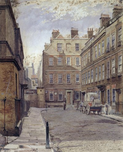 Dr.Johnsons hus, 17 Gough Square, London av John Crowther