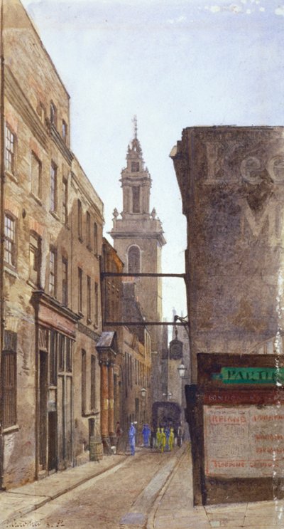 Garlick Hill, London, 1882 av John Crowther
