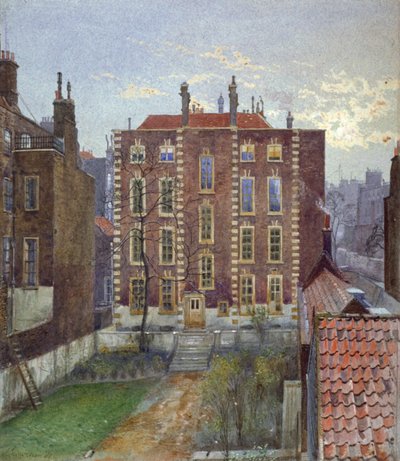 Hus på Austin Friars Street, City of London, 1881 av John Crowther