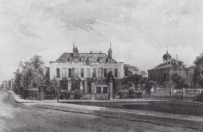 Lost London: Stockwell Park House, från Stockwell Park (litografi) av John Crowther