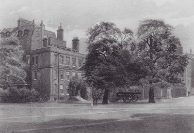 Försvunna London: The Gun House, Spring Gardens (litografi) av John Crowther