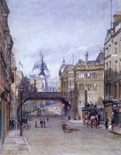 Ludgate Circus, London, 1881 av John Crowther