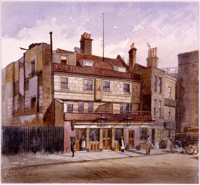 Old George Inn, Trinity Square, London, 1883 av John Crowther