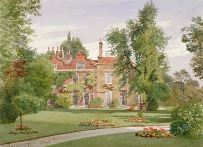 Sidovy av Raleigh House, Brixton Hill, Lambeth, London, 1887 av John Crowther
