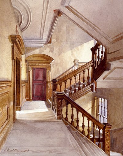 Sir Christopher Wrens hus, Botolph Lane, London, 1886. av John Crowther