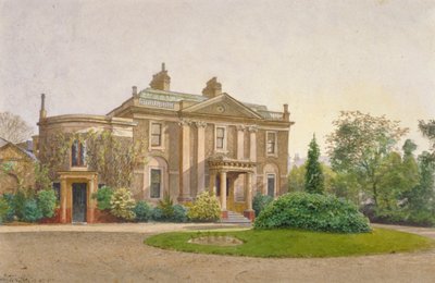 Vy över framsidan av Carroun House, South Lambeth Road, Lambeth, London, 1887 av John Crowther