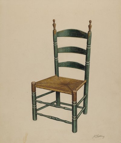 Ladder Back Chair, ca. 1939. av John Cutting