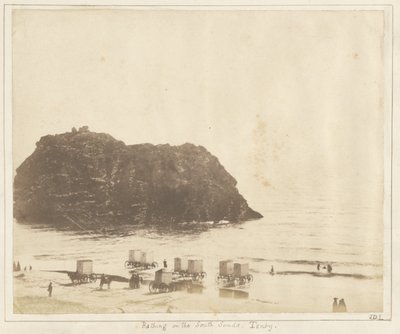 Badar på South Sands, Tenby. av John Dillwyn Llewelyn