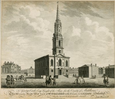 Nordvästlig vy av St Giles