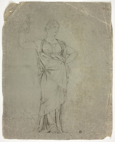 Forntida staty av stående kvinnlig figur av John Downman