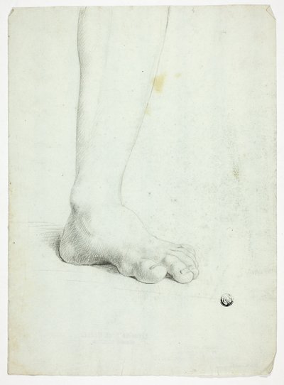 Vänster ben på stående figur av John Downman
