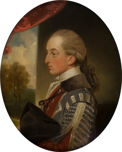 Porträtt av Henry Bridgeman (1757-1782), ca 1770-82 (olja på koppar) av John Downman