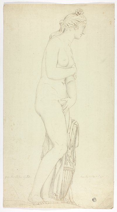 Antik staty av stående Venus av John Downman