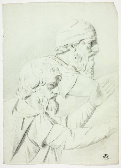 Två män i profil (från Bas Relief) av John Downman