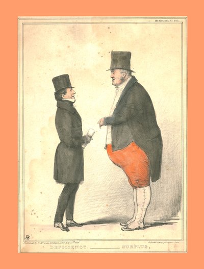 Brist. - Överskott., 1836. av John Doyle