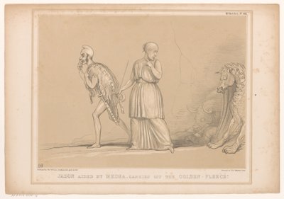 Spotprent träffade Richard Cobden som Jason Jason, med hjälp av Medea, bär av sig Golden-Fleece