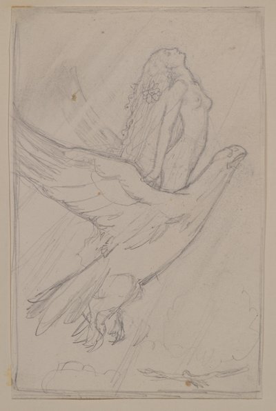 Ceyte försöker nå solen (penna) av John Duncan
