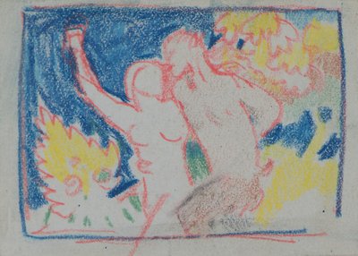 Namnlös [Faun] (penna) av John Duncan