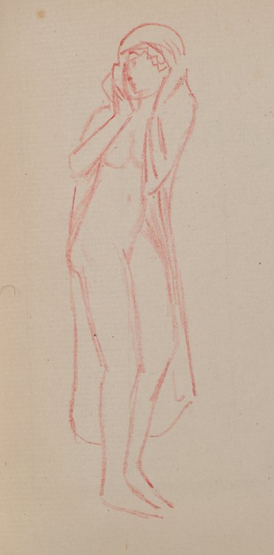 Namnlös [kvinnofigur] (penna) av John Duncan