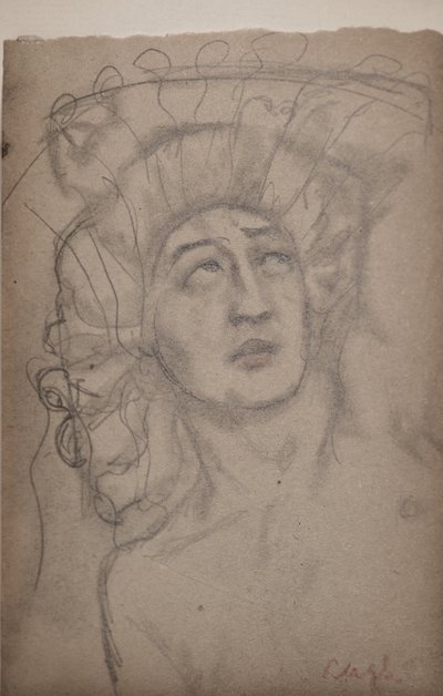 Namnlös [mansfigur] (penna) av John Duncan