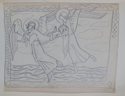 Untitled [Studie för St Bride av John Duncan