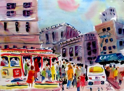 Den livliga spårvagnen i San Francisco av John Dunn