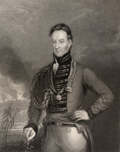Sir Charles Shipley, guvernör i Grenada, graverad av H. Cook, från 