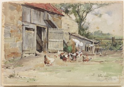 Kulisha Kuku, 1909 (wc kwenye karatasi)swed av John Edgar Mitchell