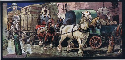 Vagnhästar, illustration från 
