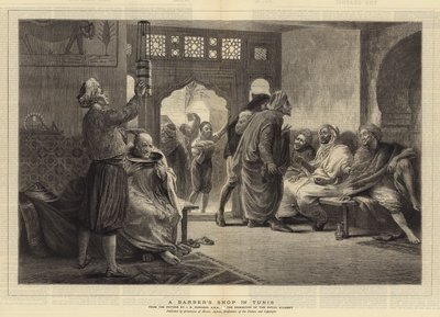 En frisörsalong i Tunis av John Evan Hodgson