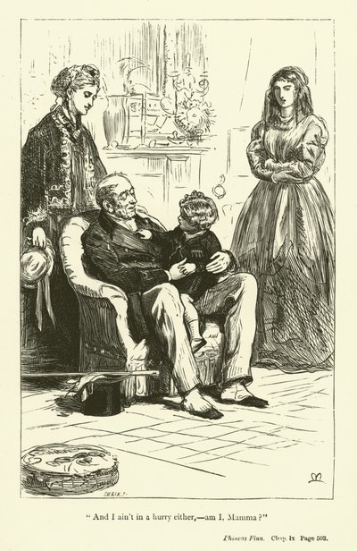Illustration för Phineas Finn av Anthony Trollope (gravyr) av John Everett (after) Millais