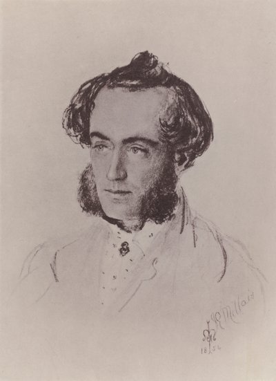 John Leech (gravyr) av John Everett (after) Millais