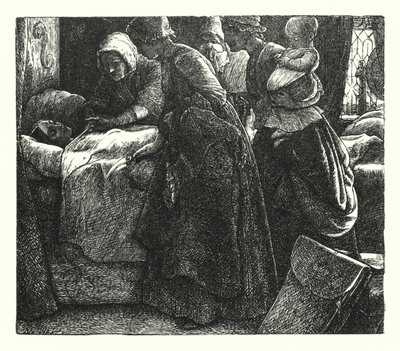Lord of Burleigh (gravyr) av John Everett (after) Millais