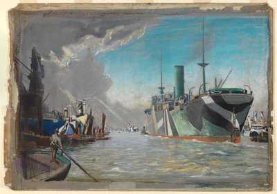 På London River av John Everett