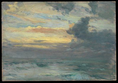 Havslandskap, slutet av 1800-talet - mitten av 1900-talet (olja på papper) av John Everett