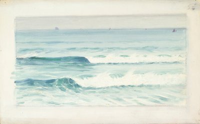 Havslandskap, slutet av 1800-talet - mitten av 1900-talet (olja på papper) av John Everett