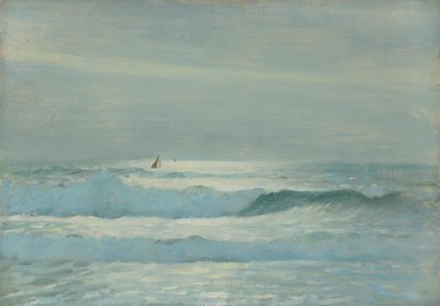 Havslandskap, slutet av 1800-talet - mitten av 1900-talet (olja på papper) av John Everett