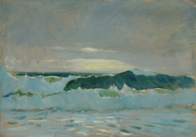 Havslandskap, slutet av 1800-talet - mitten av 1900-talet (olja på papper) av John Everett
