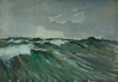 Havslandskap, slutet av 1800-talet - mitten av 1900-talet (olja på papper) av John Everett