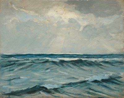 Havslandskap, slutet av 1800-talet - mitten av 1900-talet (olja på papper) av John Everett