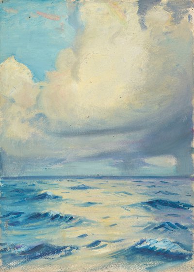 Havslandskap, slutet av 1800-talet - mitten av 1900-talet (olja på papper) av John Everett