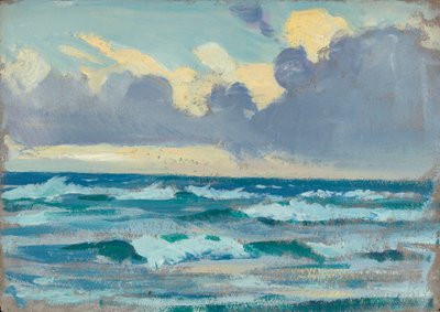 Havslandskap, slutet av 1800-talet - mitten av 1900-talet (olja på papper) av John Everett