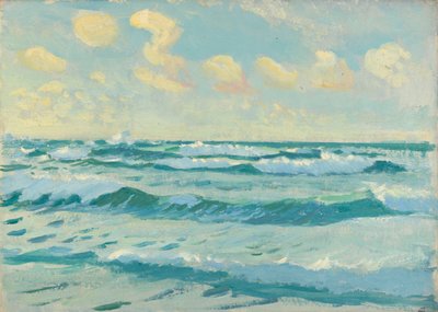Havslandskap, slutet av 1800-talet - mitten av 1900-talet (olja på papper) av John Everett