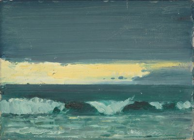 Havslandskap, slutet av 1800-talet - mitten av 1900-talet (olja på papper) av John Everett