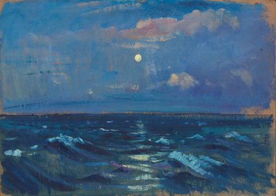 Havslandskap, slutet av 1800-talet - mitten av 1900-talet (olja på papper) av John Everett
