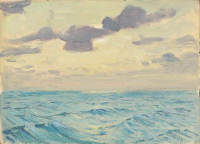 Havslandskap, slutet av 1800-talet - mitten av 1900-talet (olja på papper) av John Everett