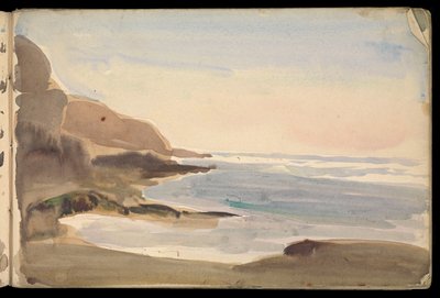Havslandskap, skissbok av John Everett